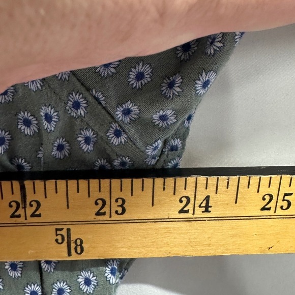 Ted Baker London Mens Dress Shirt Long Sleeve Green Floral Print Size 6 XXL 2X - Picture 6 of 7